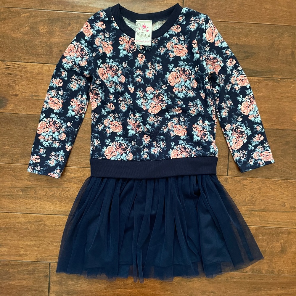 Jenna and Jessie Floral Girls Dress Size 6X